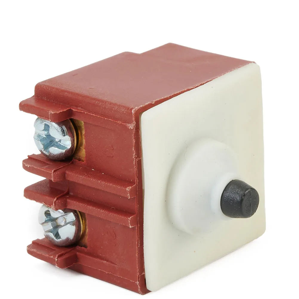 For Bosch GWS67100 Compatible Power Tool Switch DPST NO Push Button AC250V 6A 125V12A for Angle Grinder Replacement