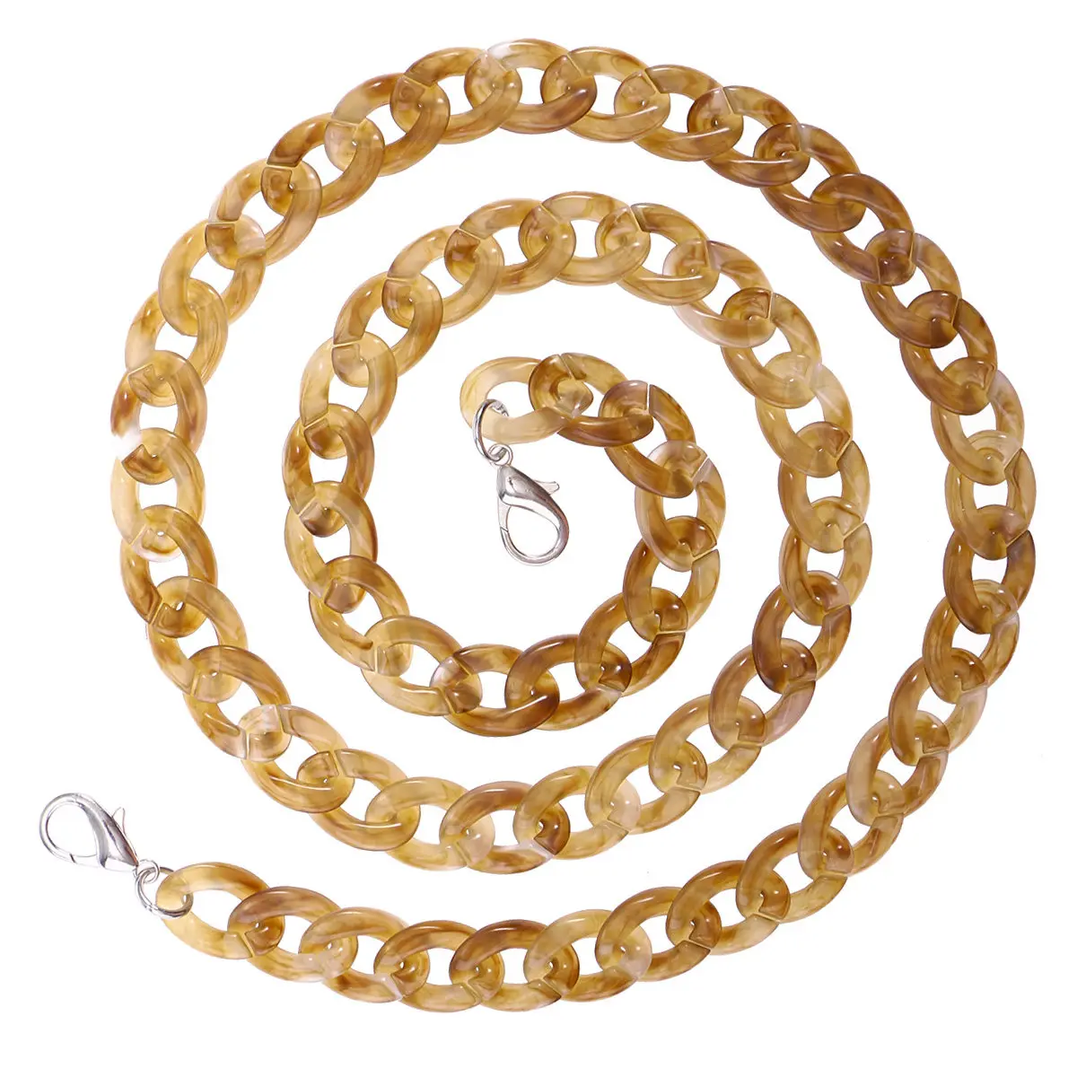 60Cm Resin Bag Chain Replacement Strap for Handbags Crossbody Bags Lightweight Stylish Functional Accessory for Daily Travel