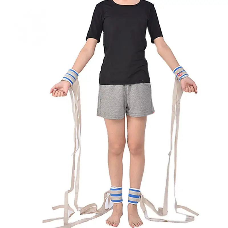 

4Pcs/set Four Limbs Restraint Fixed Strap for Psychiatric Patient Prevent Scratching Wrist Ankle Nursing Restraint Strap