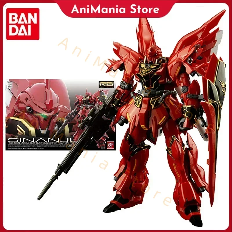 

Bandai Gundam Model Kit Anime Figure RG 22 1/144 MSN-06S Sinanju Gundam Genuine Gunpla Anime Action Figure Toys for Children