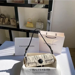 Original Fashion Niche Design Handbag Marble Texture High-end Baguette Bag Women 2023 New Trendy Shoulder Bag Women Purses