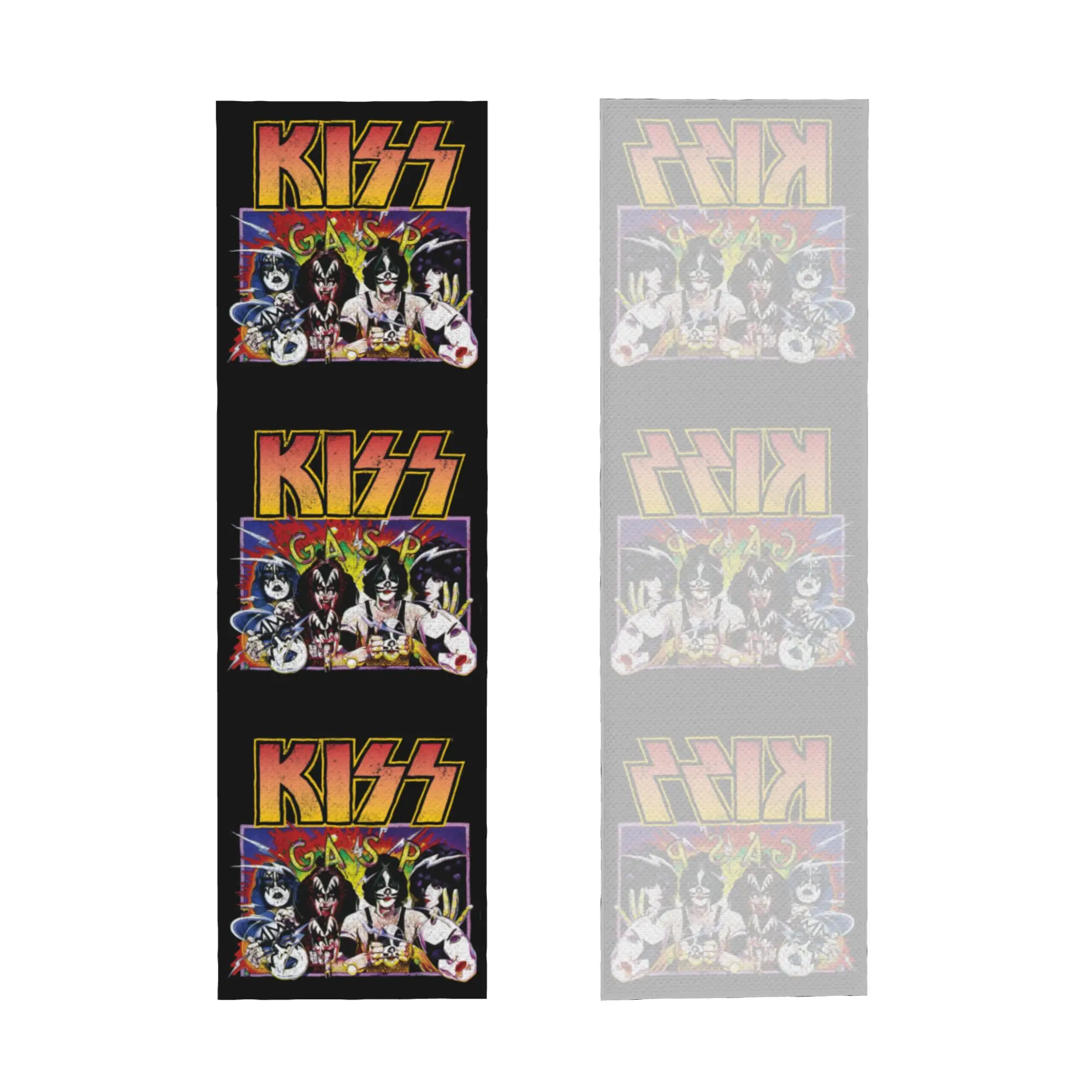 Heavy Metal Music Kiss Cold Exercise Towel Face Towel Quick Dry Rock Band Shower Breathable Cold Towel