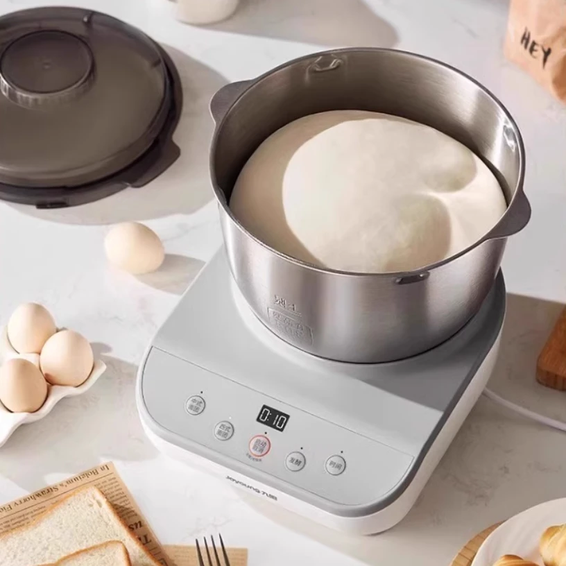 Small Automatic Dough Mixer - Home Chef Machine, 304 Stainless Steel for Kneading, Fermenting & Mixing Dough