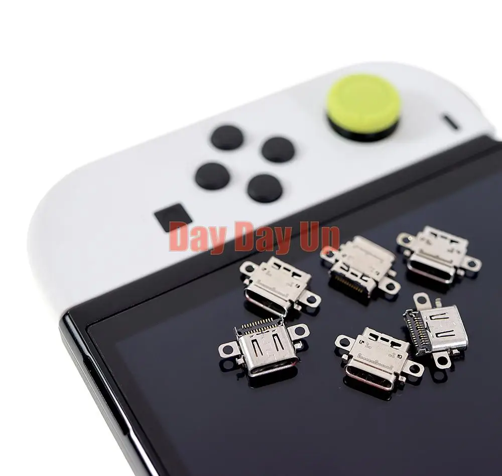 30 PZ Nuovo Originale Per Switch OLED Porta di Ricarica Presa Lotto Per Nintendo Switch Lite Console Connettore di Alimentazione Tipo-C Presa Porta