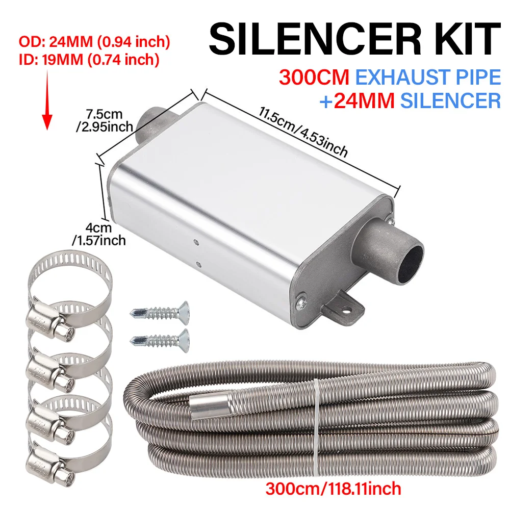 주차용 히터 배기 머플러 키트, 알루미늄 합금, 외경 - Diesel Heater 8Kw Rv Camper 리뷰 및 가격