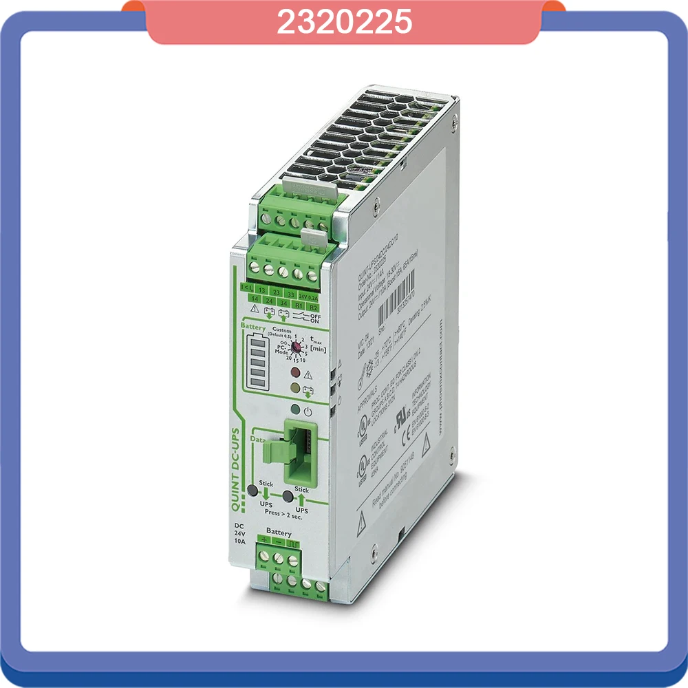 

QUINT DC-UPS For Phoenix UPS 24VDC/10A Uninterruptible Power Supply 2320225 QUINT-UPS/24DC/24DC/10