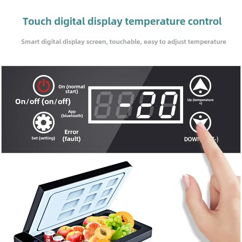 （Popular Items Today）Qixuan Car Refrigerator Compressor Large Truck Refrigerated Freezer Car Home Dual-purpose Refrigeration Min