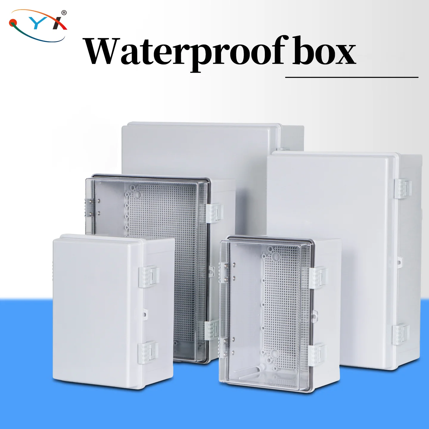 

IP66 Electrical Plastic Enclosure ABS Power Junction Box Outdoor Waterproof Distribution Box for Electric Instrument Project