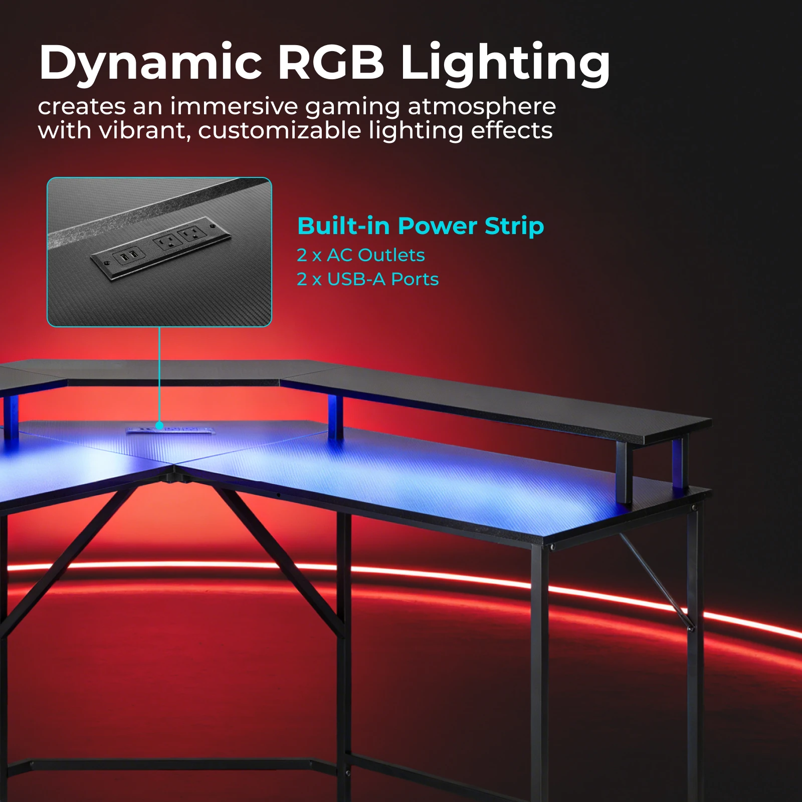 Biurko gamingowe w kształcie l – Desk Setup Corner recenzja i cena