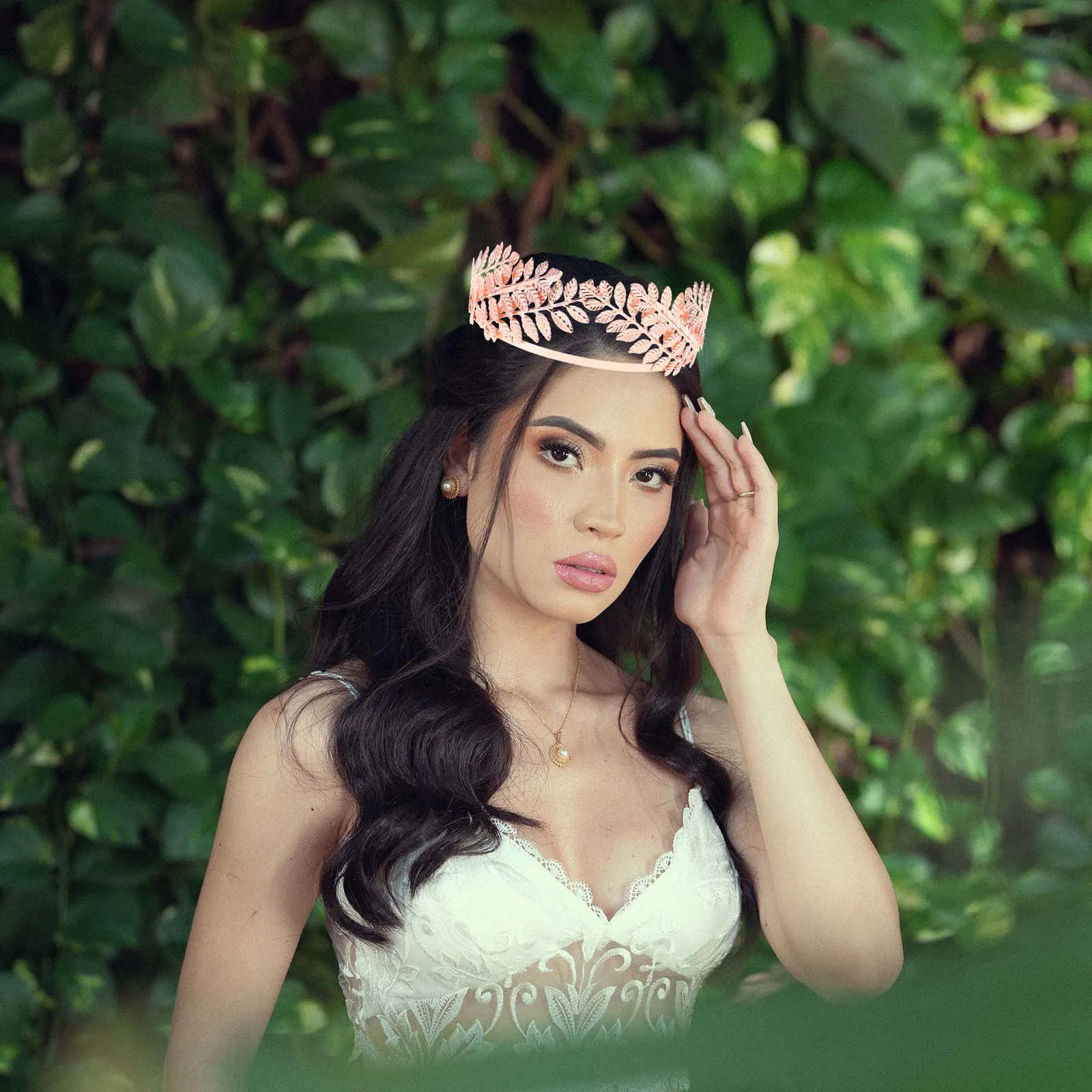 

1Pcs Rose Hair Crown Bridal Headband Wedding Hair Accessories Elegant Party Decoration Bridal Crown Bride Headband