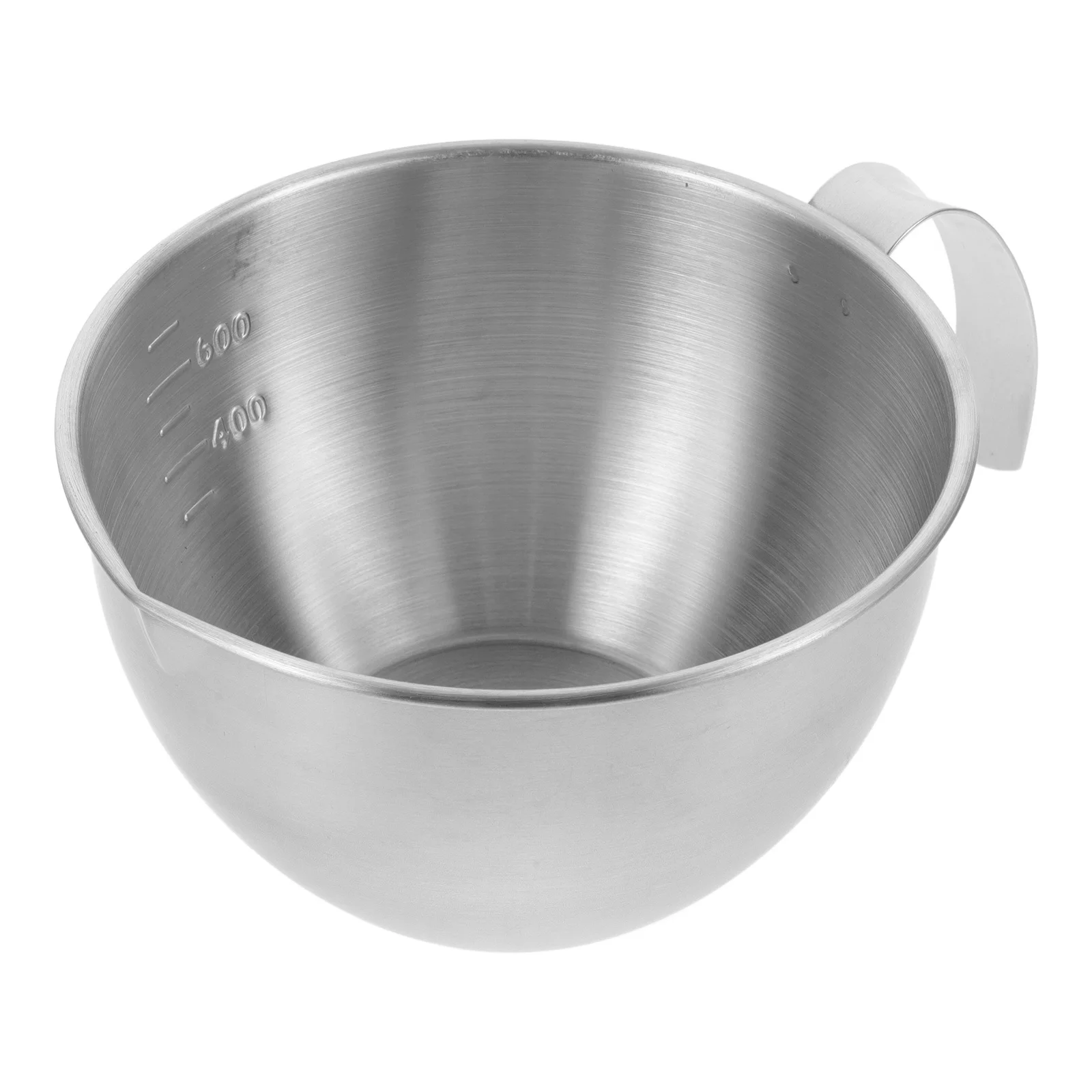 Cuenco mezclador de acero inoxidable de 3 cuartos con mango para hornear masa, ensalada de huevos, preparación de alimentos, accesorio de cocina, cuenco suave profundo, 1 Uds.