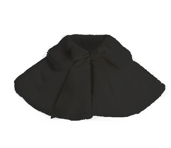 Robe de princesse en fourrure pour nouveau-né fille, cape en peluche pour enfants, BEmbed os 3m-8t, 550 nourrissons, formel, noir