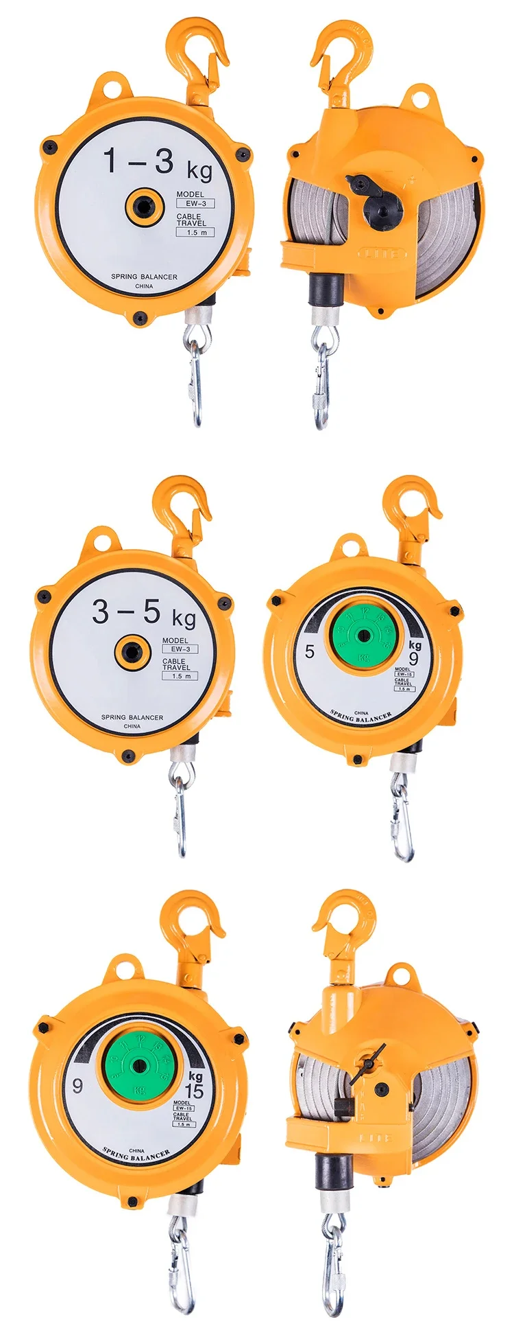 # Hot Sales For Manufacturer Supply Finely Processed Retractable Tool 100kg Spring Balancer