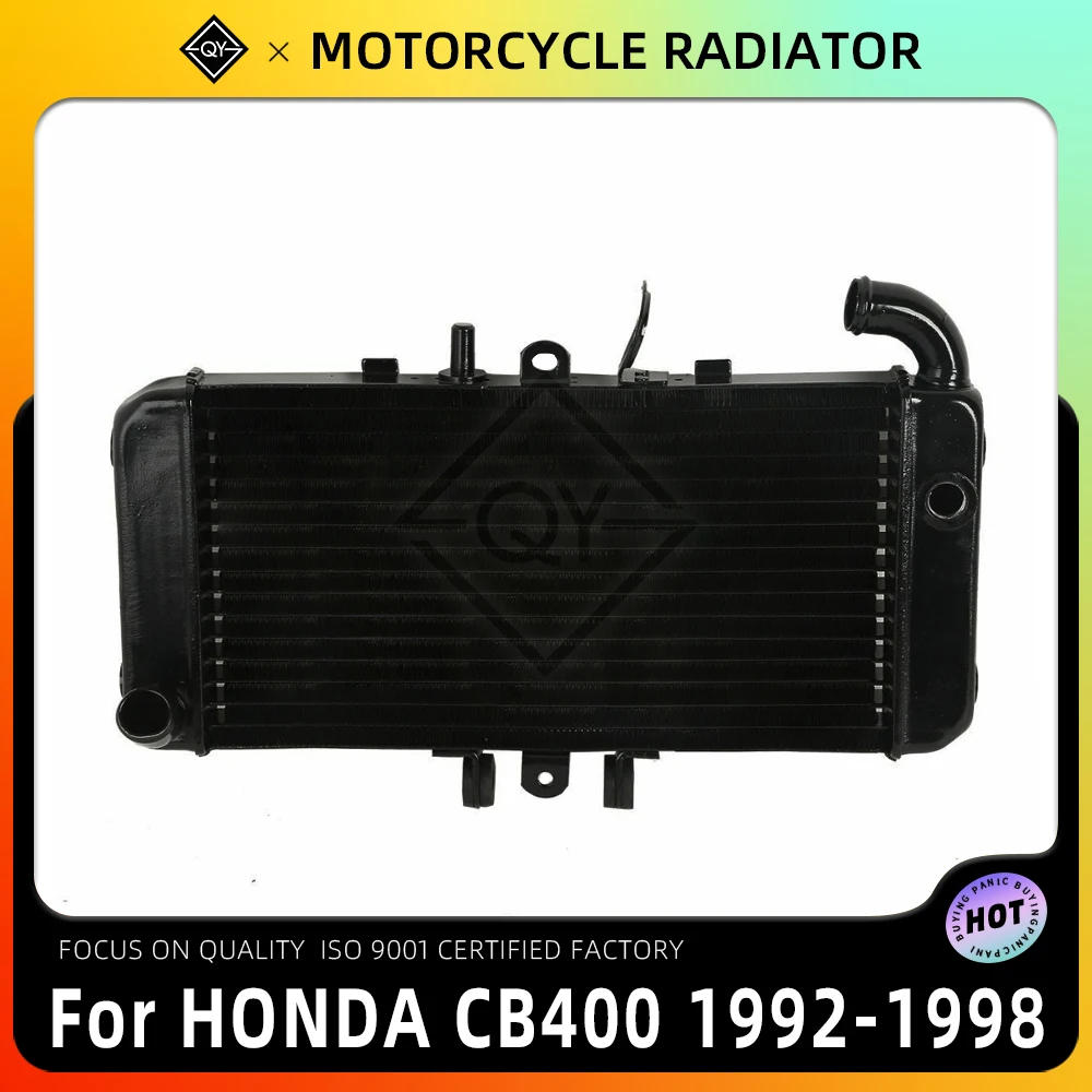 LQYL Motorcycle Aluminium Radiator Cooler Cooling Water Tank For HONDA CB400 CB400SF 1992 1993 1994 1995 1996 1997 1998 92-98