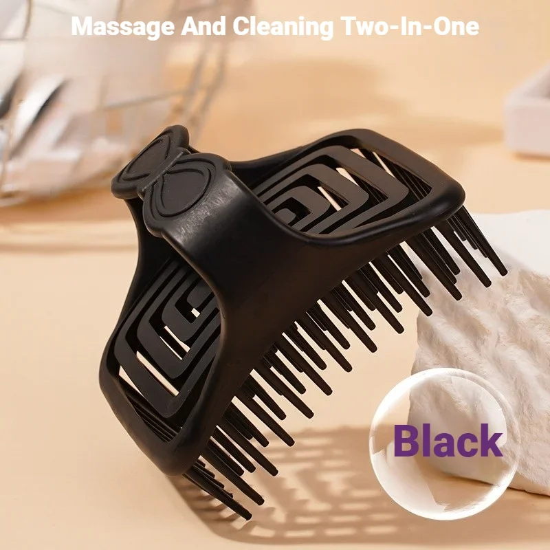 Hollow Design Scalp Massager Shampoo Brush Deep Cleansing Hair Care Comb for Women