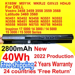 2800MAH 14.8V 40WH M5Y1K Batería para Dell Inspiron 15 3000 series 15-3551 15-3552 15-3567 15 5000 series 15-5551 15-5552 15-5555 15-5558 15-5559 Latitude 3460 3560 Laptop