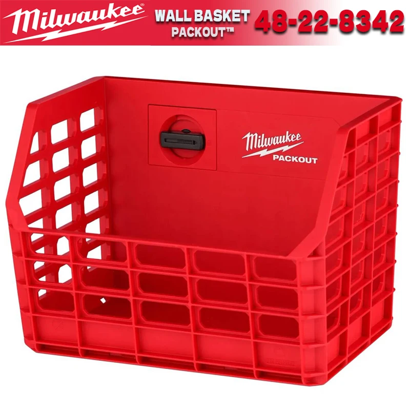 

Milwaukee PACKOUT™ Compact Wall Basket Load Bearing 20 Pounds Deposit Drill Bit Box Glove Spare Parts MILWAUKEE Tools 48-22-8342