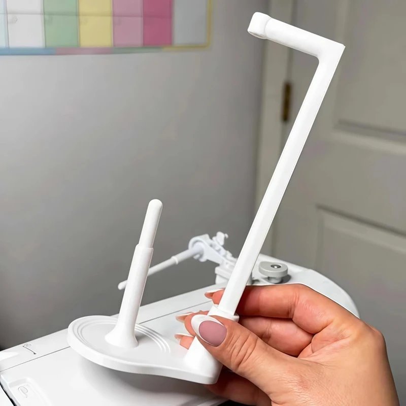 DT19 Thread Spool Stand for Sewing Machine, Large Capacity Thread Holder with Steady Base, Anti-for Tangle Guide for Smooth