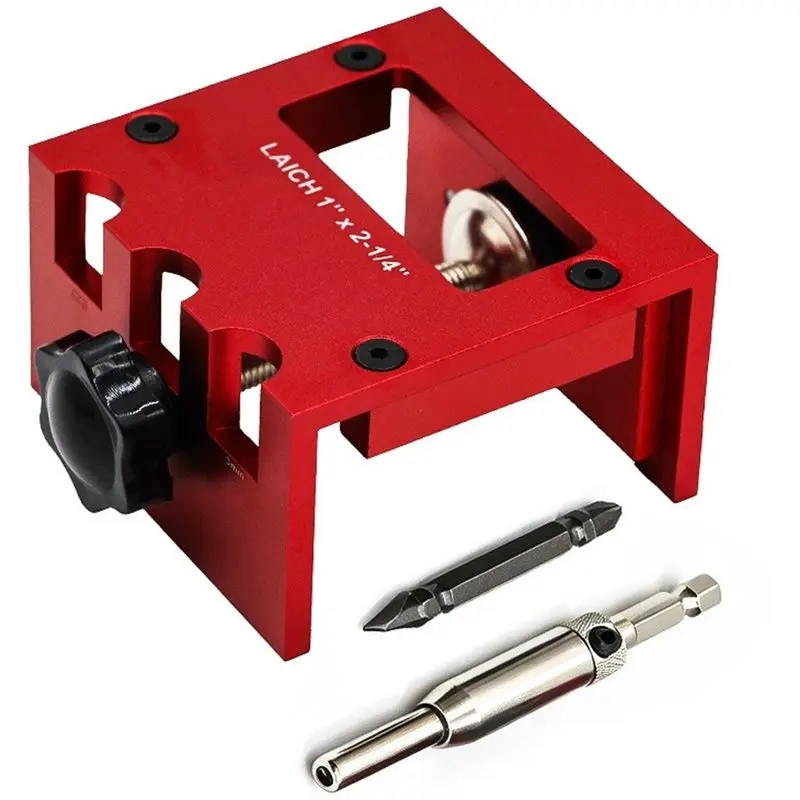 A02F-For Router Compatible Door Latch And Strike Plate Mortise Tool Jig 1-3/8