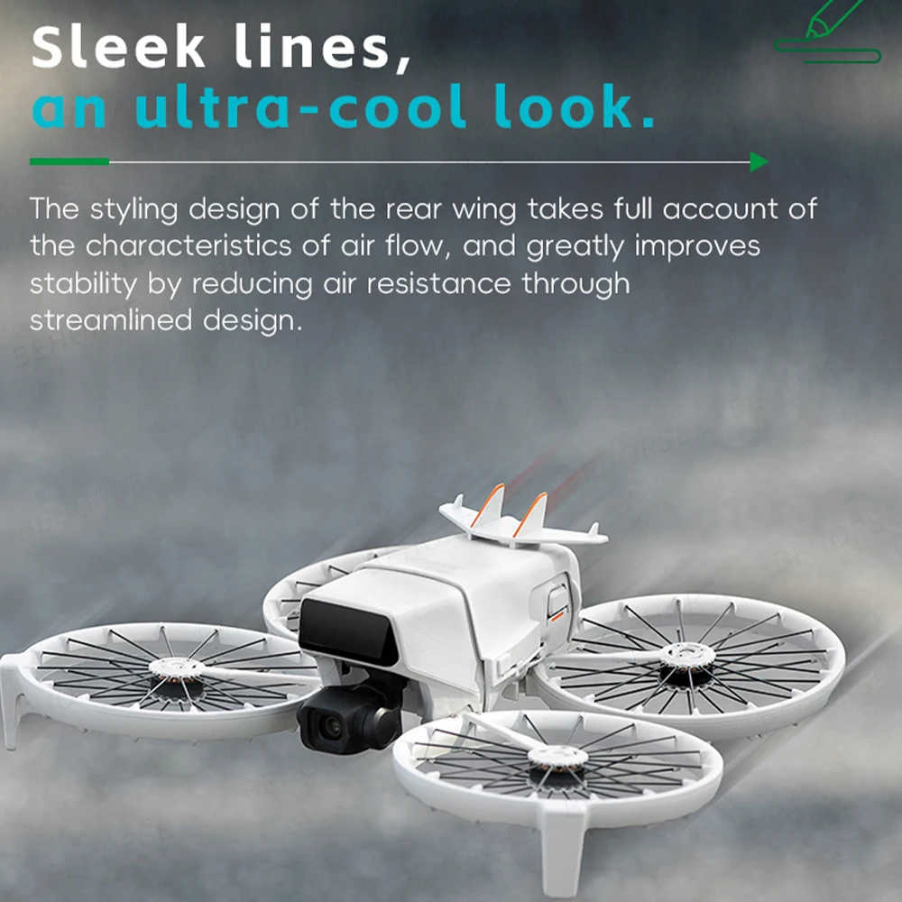 ذيل أمان للطيران مضاد للفقدان لـ DJI Flip حافظة بطارية خفيفة الوزن غطاء مضاد للسقوط لملحقات طائرة DJI Flip Drone
