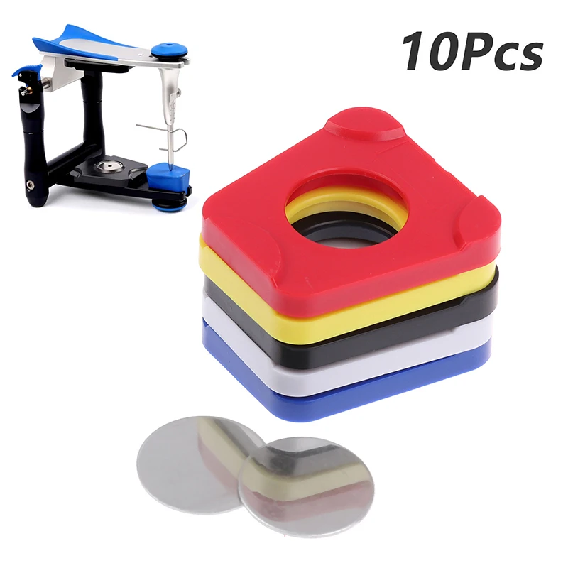 

10 Pcs Dental Lab Materials Plastic Plate Metal Piece Universal Dental Articulator Model Bite Dental Laboratory Accessories
