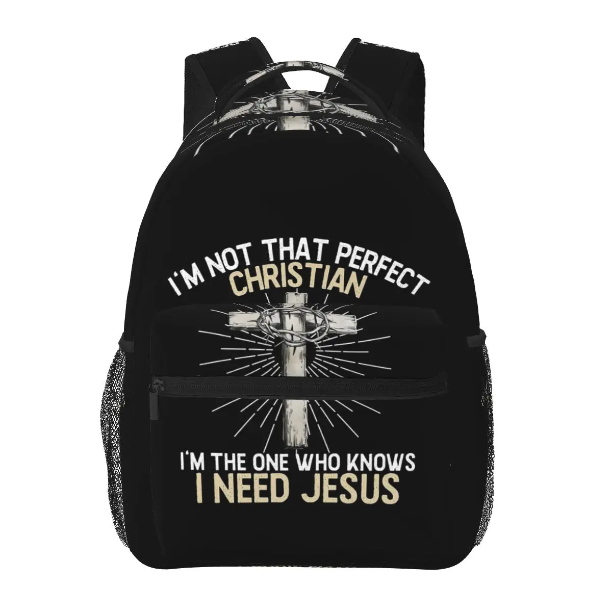 

Jesus Biblical Backpacks Boys Girls Bookbag Children School Bags Cartoon Travel Rucksack Shoulder Bag Large Capacity