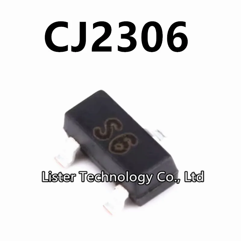 50~500Pcs/lot NEW CJ2306 2306 Marking: S6 SOT23-3 N-channel 30V 3.16A MOSFET SOT23