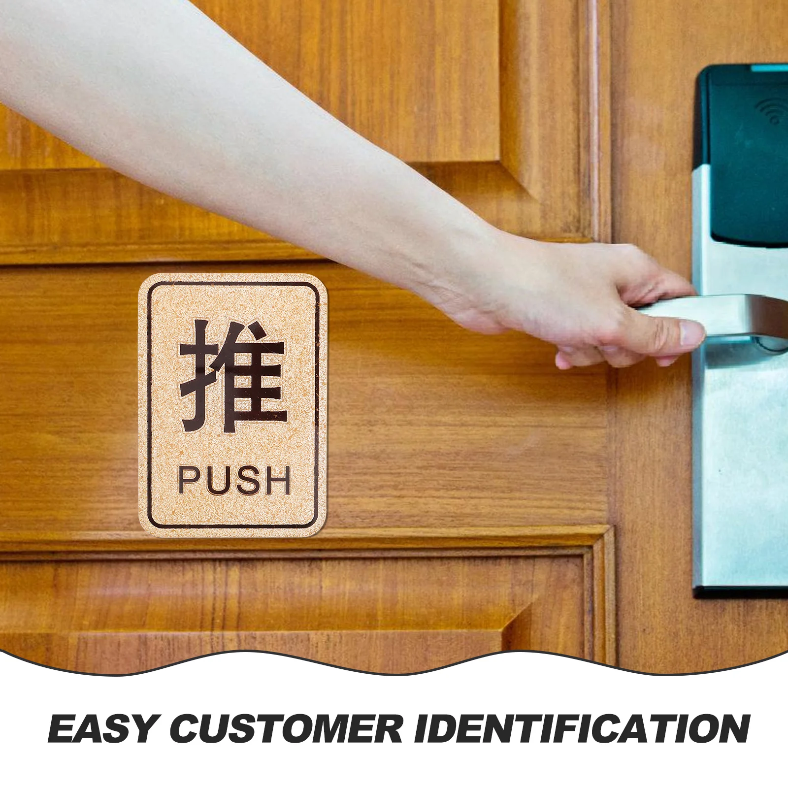 

Large 1 Pull Signs Acrylic Sliding Plates Decorative Door Sign Warning Signage Home Hotel Acrylic Push Signs Use Door Decor