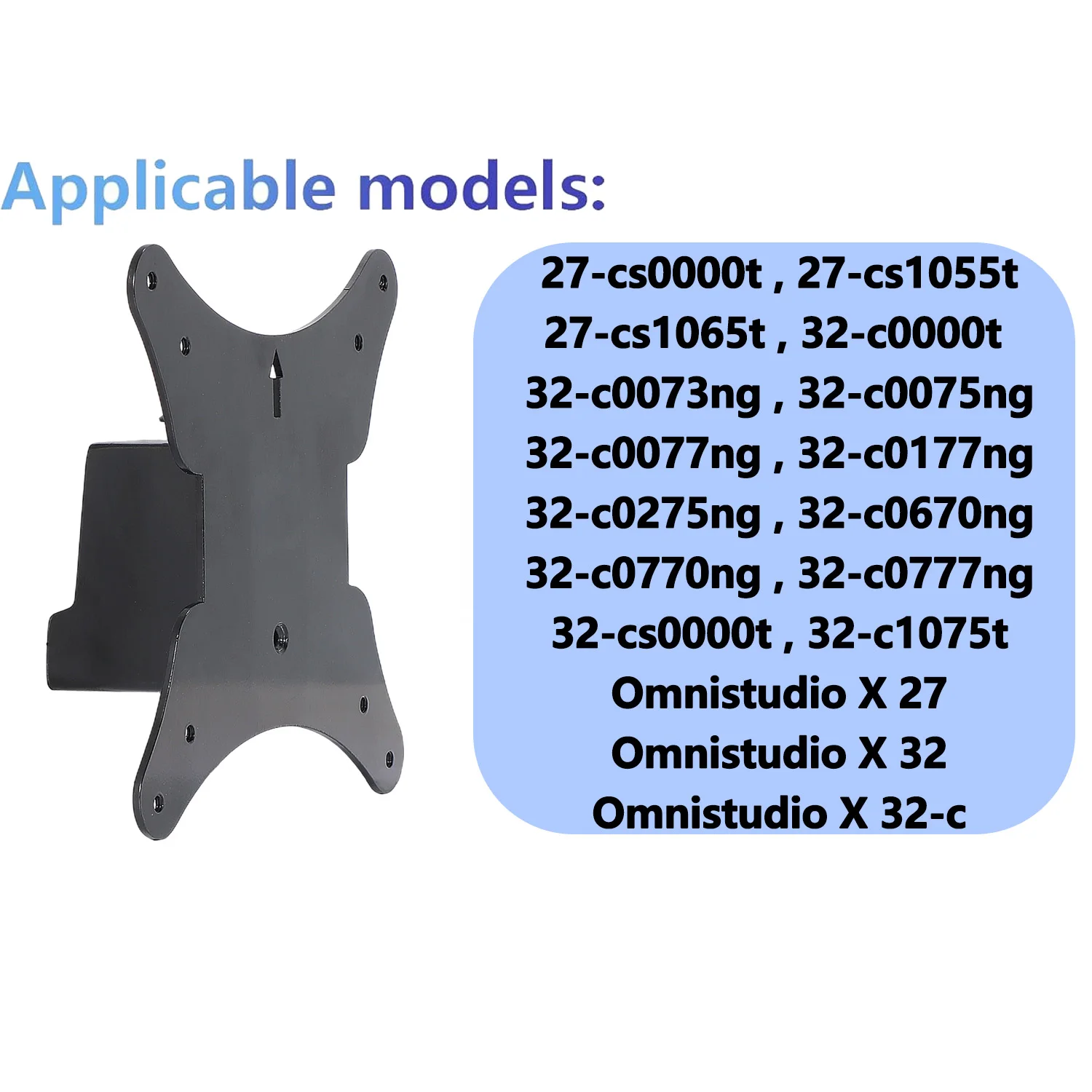 New VESA Mount Adapter for HP OmniStudio X 27” 32” 27-cs0000t 27-cs1065t 32-c0075ng by Mount Bracket for VESA Monitors Arms
