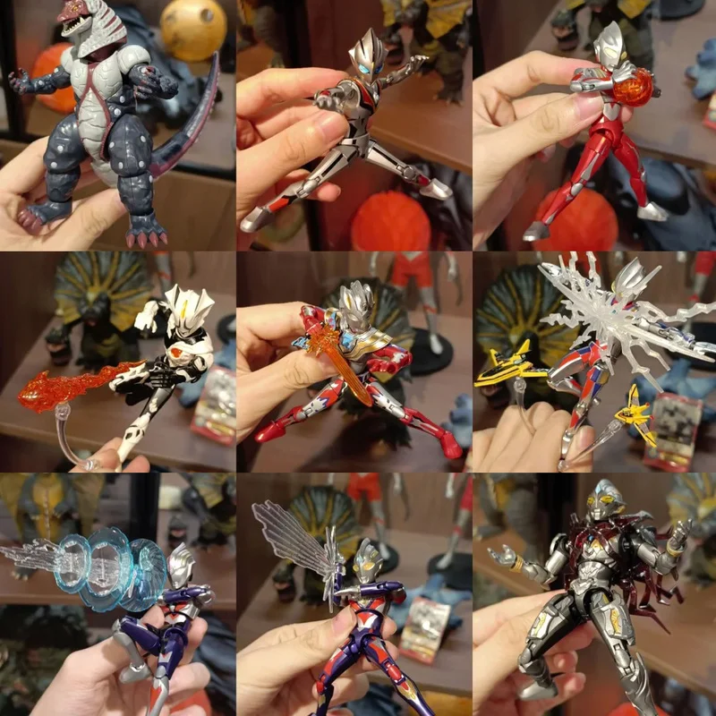 

KeepPley Ultraman Building Blocks 5th Infinite Version Blind Box Assembleable Action Figure Tiga Zero Collection Model For Kids