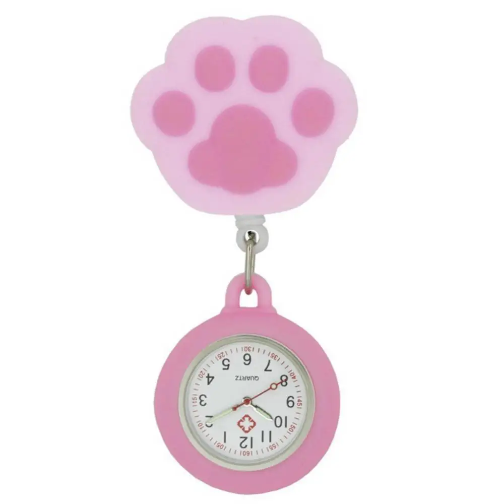 Cartoon Animal Nurse Pocket Watch 3D Soft Glue Doll Cute Nurse Hanging Watch Medical Doctor Pendant Pocket Watches Wholesale