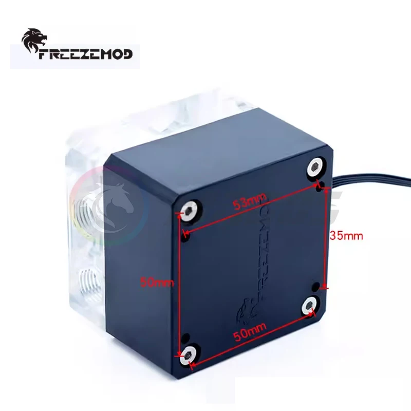 FREEZEMOD PC Water Cooling Mute Silent Pump PWM Intelligent Temperature Regulation Flow 800L / H, PU-FS4M-J