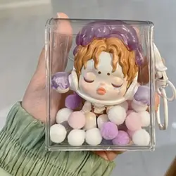 Jewelry Organizer Clear Mystery Box Doll Outdoor Display Dustproof Case Square Pouch Keychain Lipstick Earphone Storage Bag New