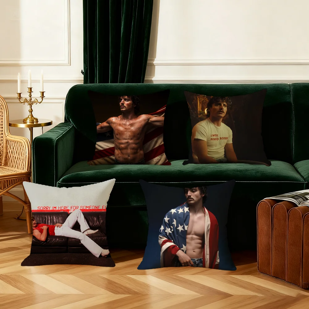 B-benson singer Boone cushion cover Bedroom living room sofa Christmas decorations soft Pillowcase with zipper
