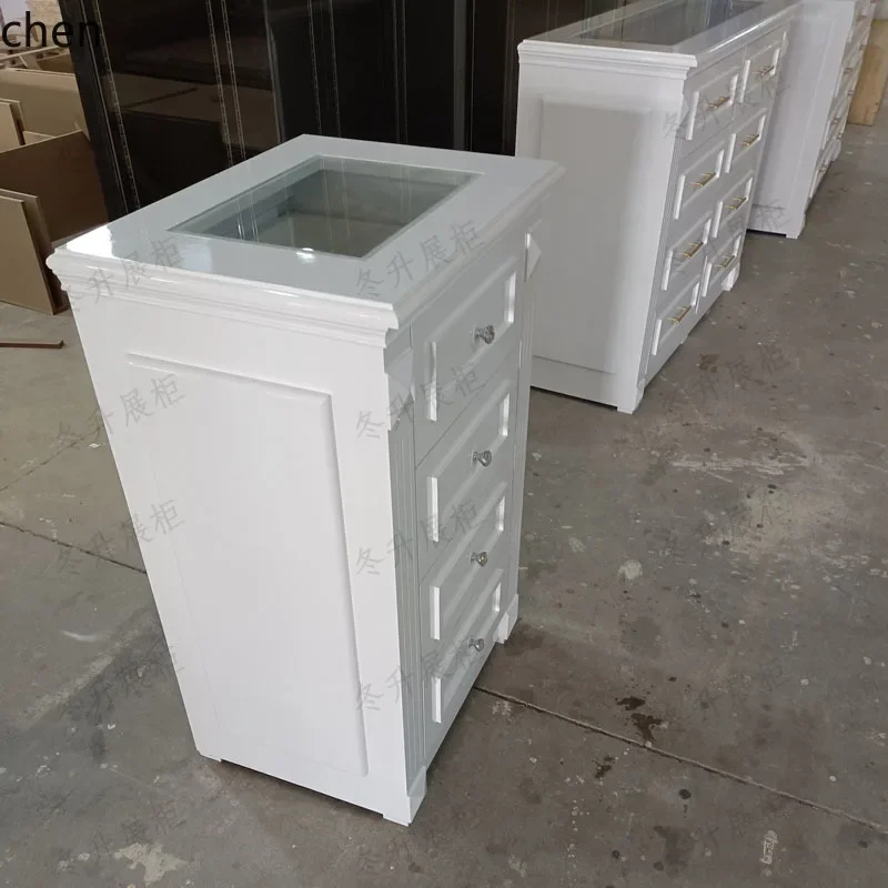 YXY solid wood mid-island cabinet, chest cabinet, cloakroom, jewelry storage cabinet, clothing store, jewelry
