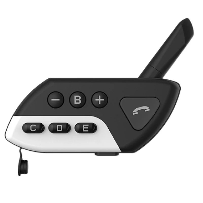 

Motorcycle Smart Bluetooth Helmet Headset 800M 4 Rider Group Intercom Handsfree FM CVC Noise Reduction Interphone White