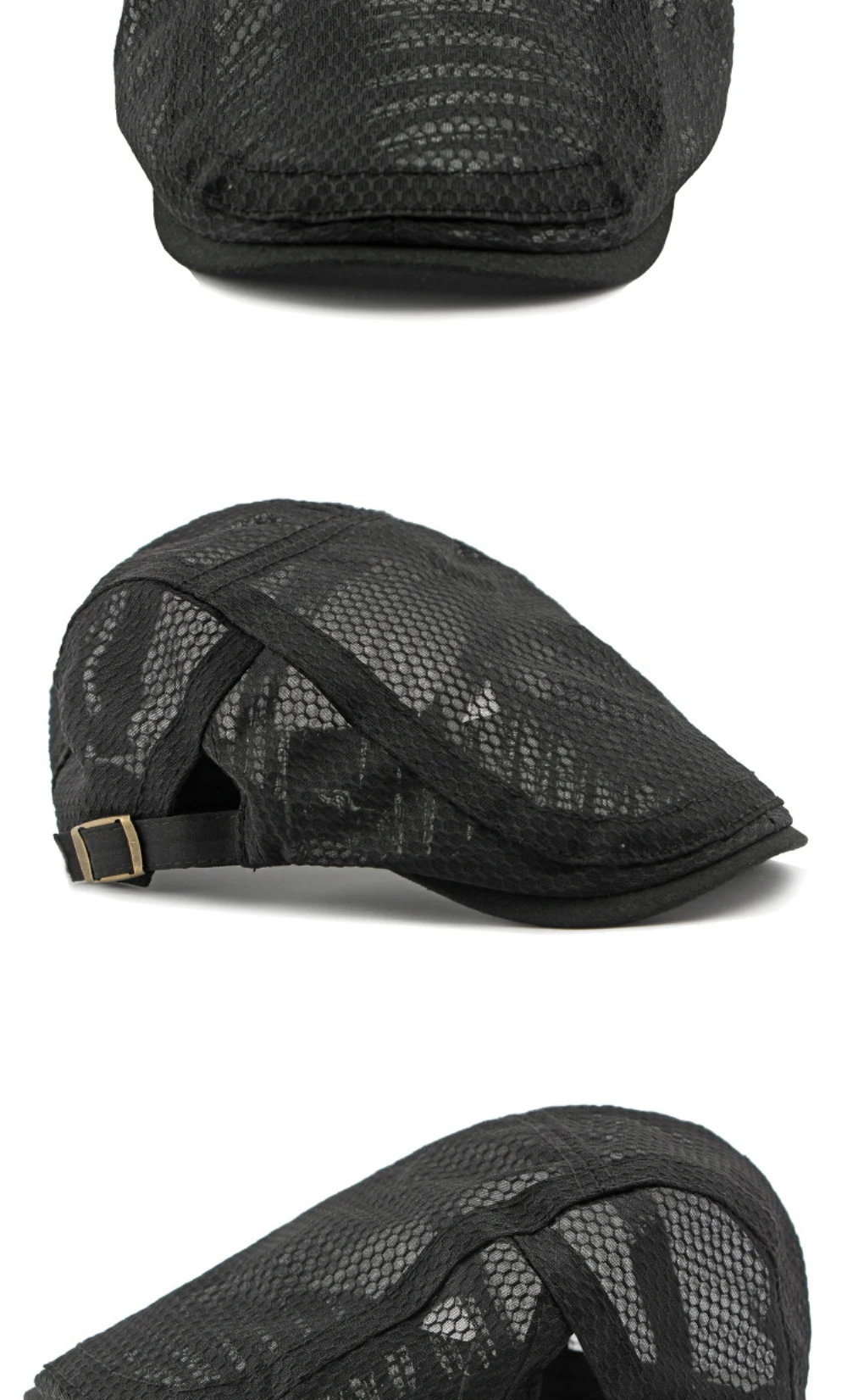 HT4822 Baskenmützen Frühling Sommer Mesh-Kappen für Herren Damen Retro Künstler Maler Baskenmütze Herren Damen Ivy Flat Cap Atmungsaktive Baskenmütze – Detail 8