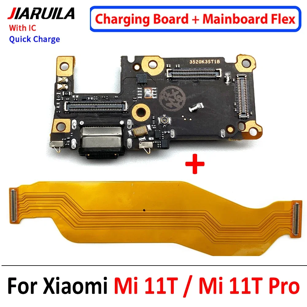 For Xiaomi Mi 9T 10T 11T 12T 13T Pro USB Charger Dock Connector Charging Main Motherboard Flex Cable Microphone Board Ribbon