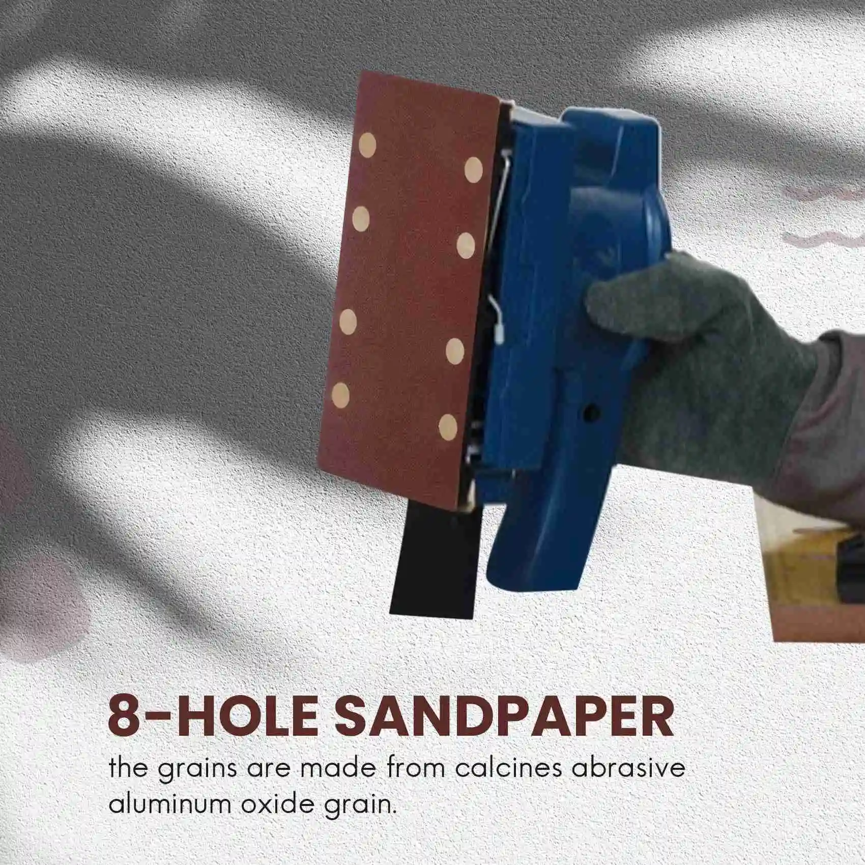 MLGB-25 Pcs Sanding Pads,Sanding Paper Hook And Loop Sand Sheet 93X185mm Punched 8 Holes Grits 40/60/80/120 Fit Sheet Orbital Sa