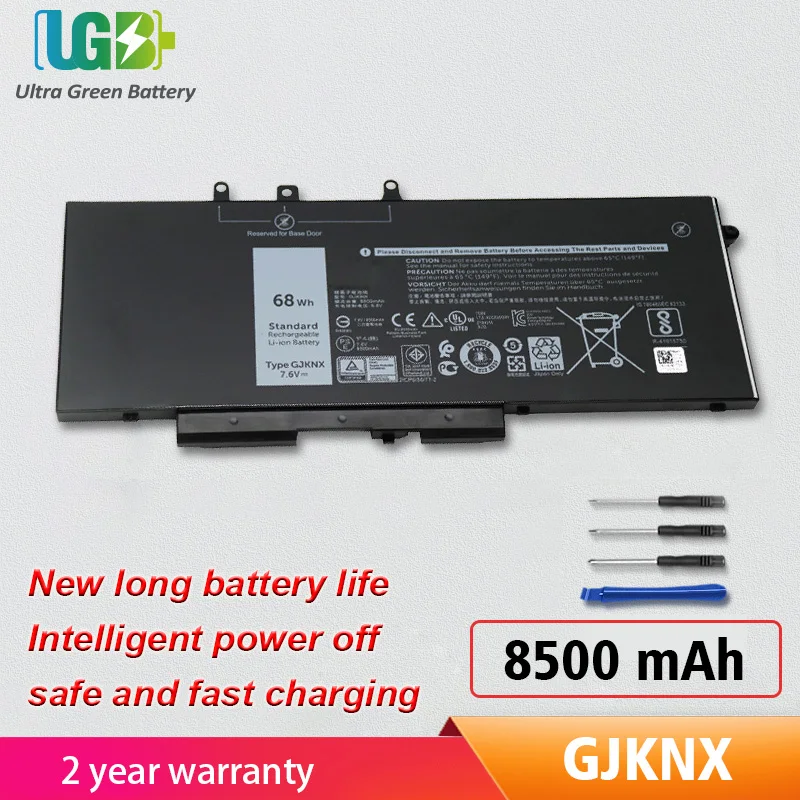 

UGB New GJKNX Battery For Dell Latitude 15 3520 5480 E5480 E5580 5580 5490 5590 For DELL Precision M3520 M3530 GD1JP