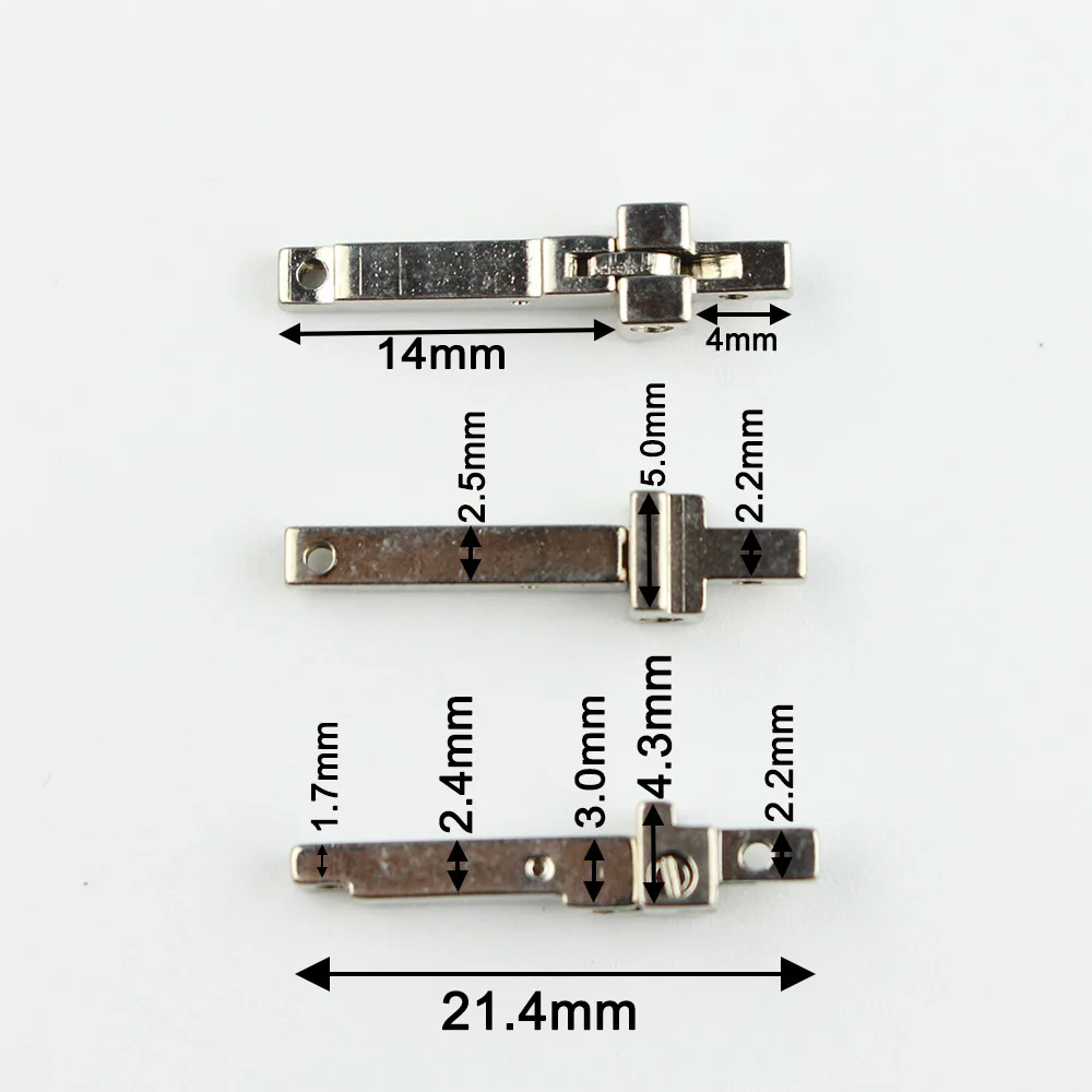 1pair 5mm width Plastic Eyeglasses Spring Hinges Repairing Parts for Acetate Sunglasses Glasses Eyewerar Frames 9048
