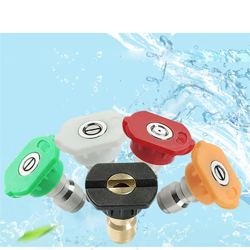 

BT-Насадка для воды высокого давления 0 ° 15 ° 25 ° 40 ° 65 ° Для быстрой разъема Автомойка Орошение сада Простота установки Простота в использовании