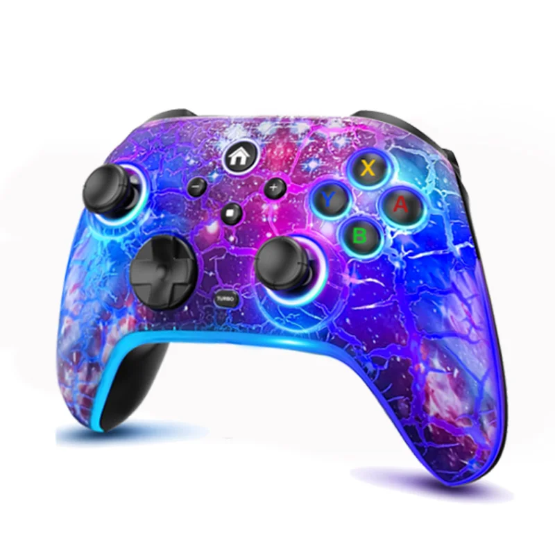 

ZRZLMVP RGB Wireless Pro Controller for Nintendo Switch/Lite/OLED/iPhone/PC, Programmable Gamepad