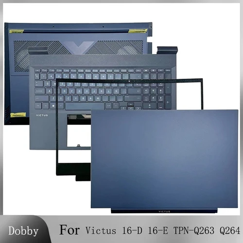 Para Victus 16-D 16-E TPN-Q263 Q264 LCD cubierta superior pantalla trasera marco de bisel frontal superior inferior reposamanos reparación de carcasa inferior