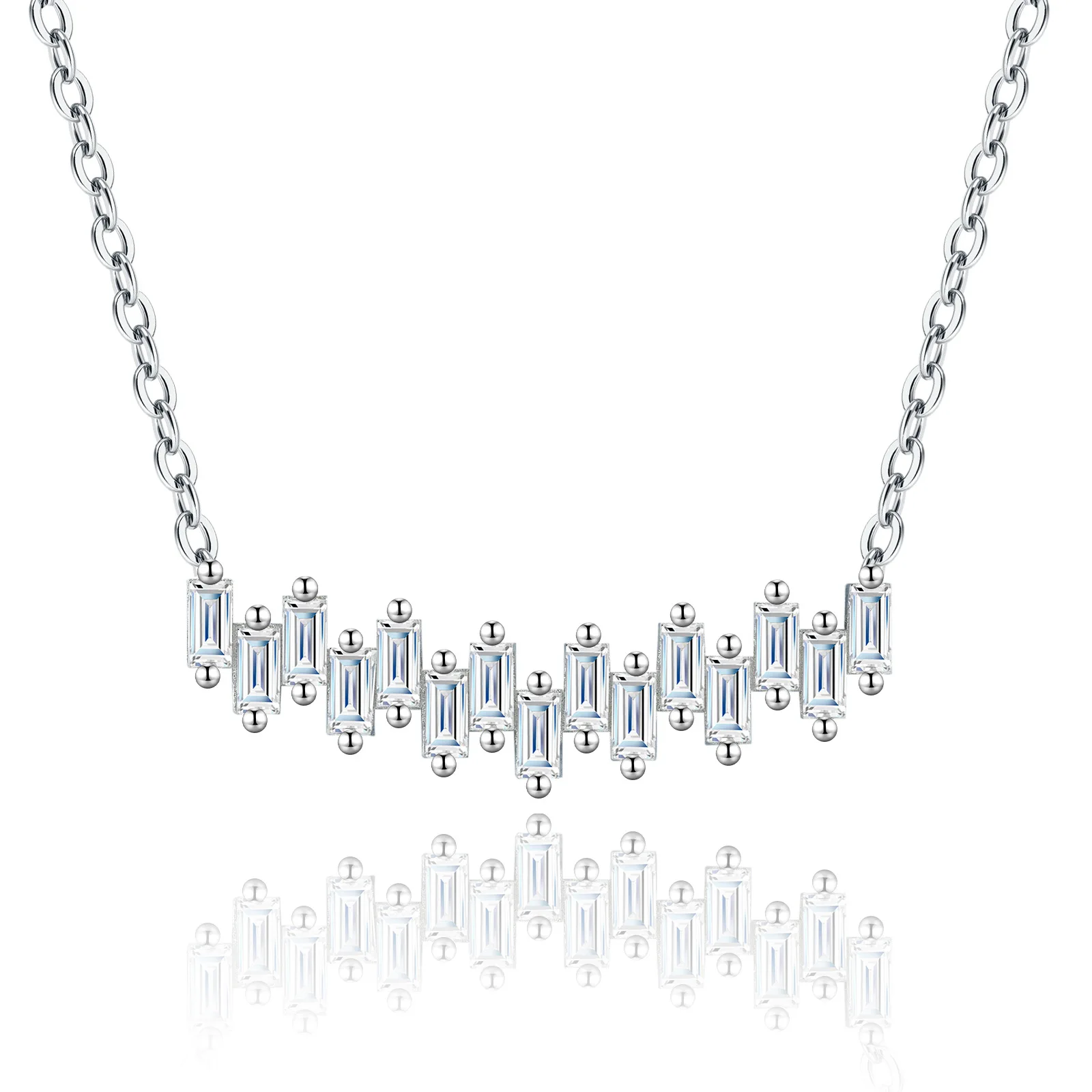 925 Sterling Silver D Color Moissanite Pendant Necklace With Certificate Luxury Clavicle Chain For Women High End Fashion Fine J