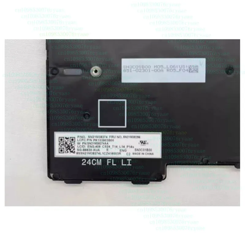 لينوفو ثينك باد T14 Gen5 P14S L14 Gen5 كمبيوتر محمول الولايات المتحدة الخلفية لوحة المفاتيح 5N21M38296 #2