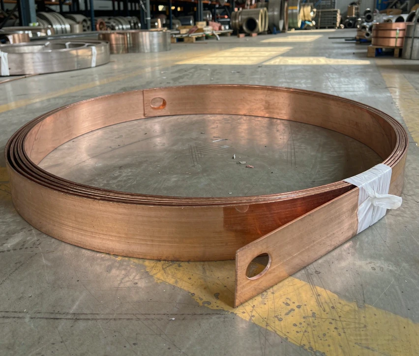 Oxygen-Free Copper Tape/Strip 17mm Width for Tube-Type Conductor Bar, 6/10/16/25mm² National Standard, Heavy Duty Trolley Rail