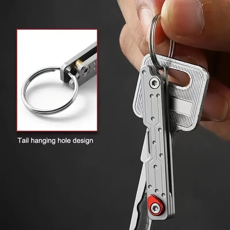 Mini Folding Art Knife with Replaceable Blade, Sharp and Portable Unboxing Knife, Paper Cutting Knife, Outdoor Portable Keychain