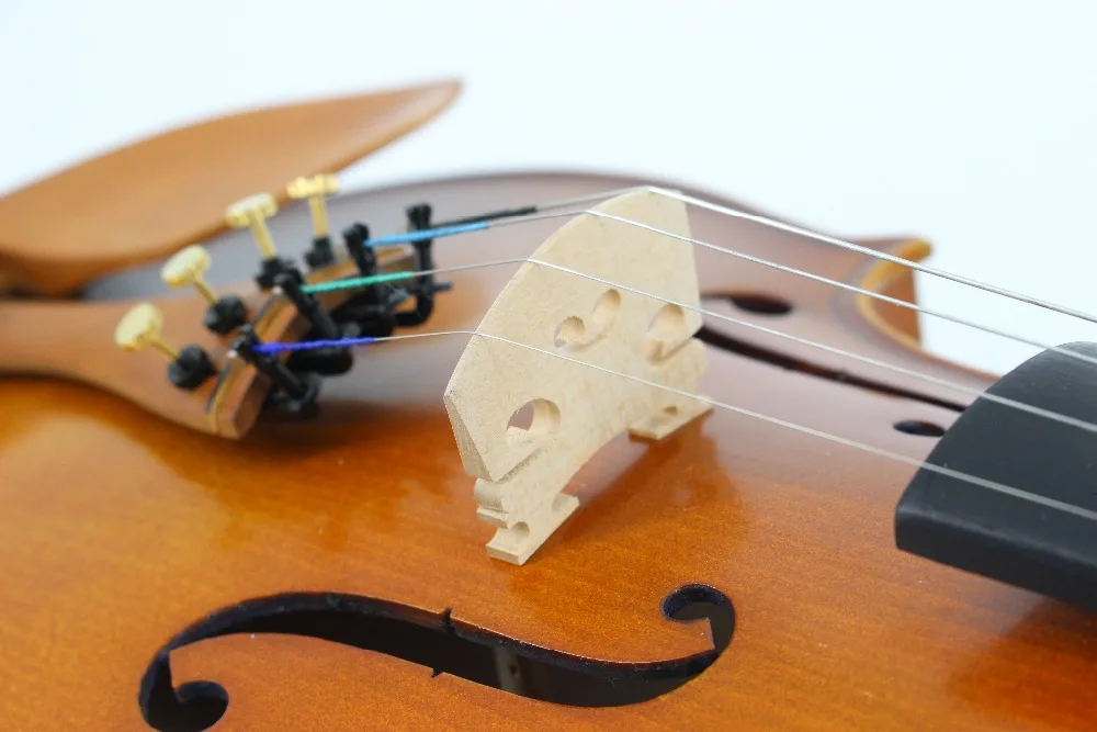 

High Grade 4/4 Full Size Natural Flame Acoustic Violin Premium Stringed Musical Instrument For Professional Orchestral