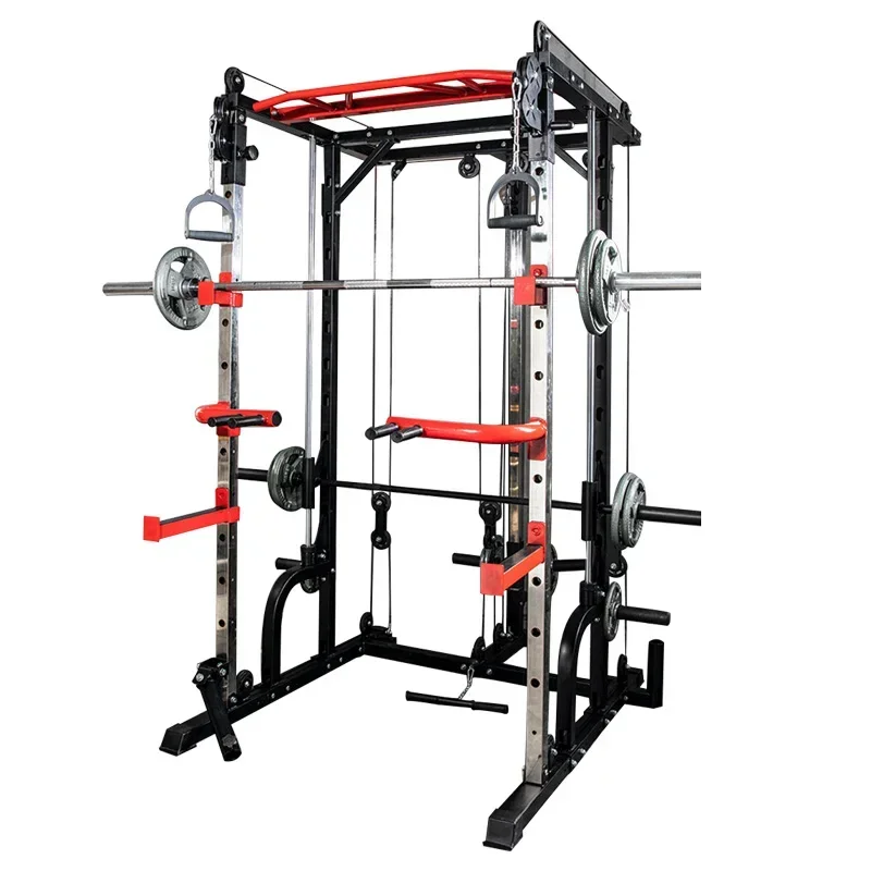 Multi-Functional Training Machine Training Station Wall-Mounted Squat Rack Equipment With Cage